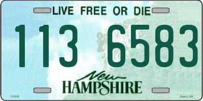 NH license plate 1136583