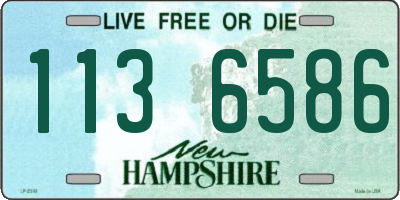 NH license plate 1136586