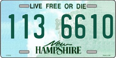 NH license plate 1136610