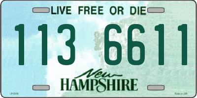 NH license plate 1136611