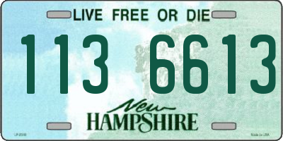 NH license plate 1136613