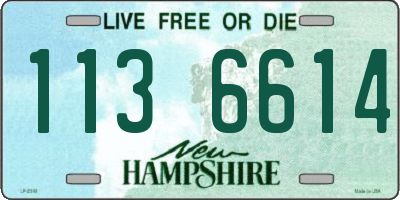 NH license plate 1136614