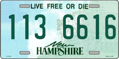 NH license plate 1136616