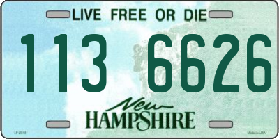 NH license plate 1136626