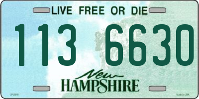 NH license plate 1136630