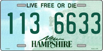 NH license plate 1136633
