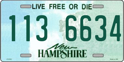 NH license plate 1136634