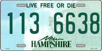 NH license plate 1136638