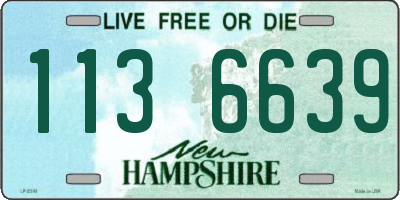 NH license plate 1136639
