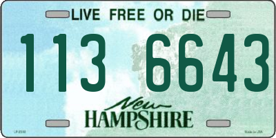 NH license plate 1136643