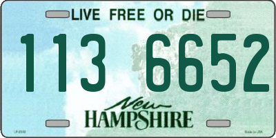NH license plate 1136652