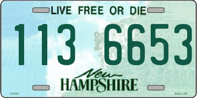 NH license plate 1136653