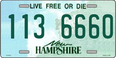 NH license plate 1136660