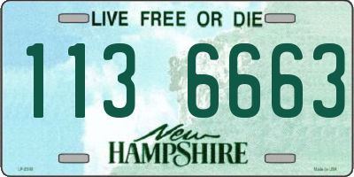 NH license plate 1136663