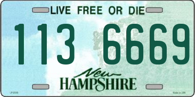 NH license plate 1136669