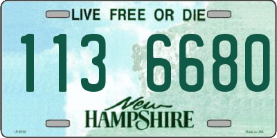 NH license plate 1136680