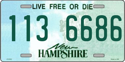 NH license plate 1136686