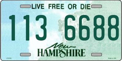 NH license plate 1136688
