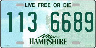 NH license plate 1136689