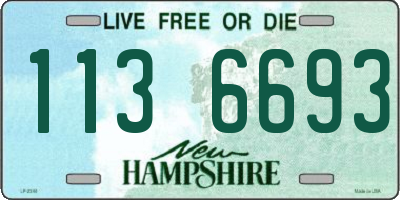NH license plate 1136693