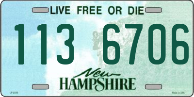 NH license plate 1136706
