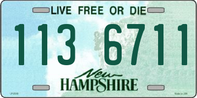 NH license plate 1136711