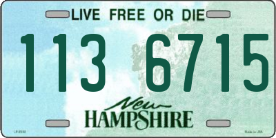 NH license plate 1136715