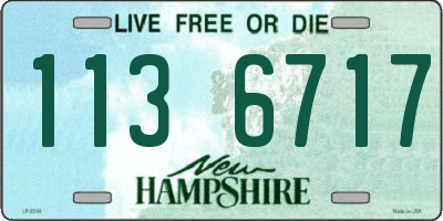 NH license plate 1136717