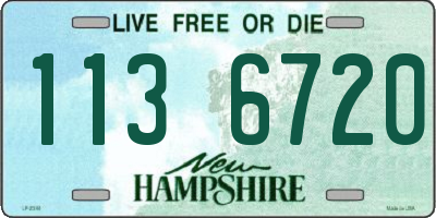 NH license plate 1136720