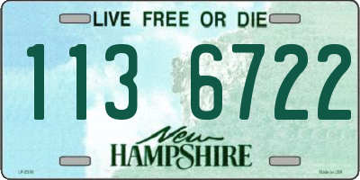 NH license plate 1136722
