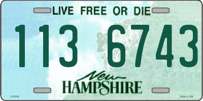 NH license plate 1136743
