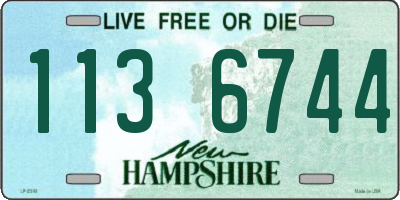NH license plate 1136744