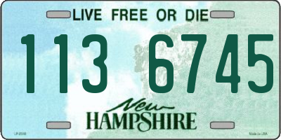NH license plate 1136745