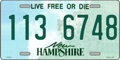 NH license plate 1136748