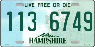 NH license plate 1136749