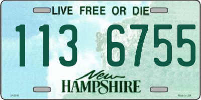 NH license plate 1136755