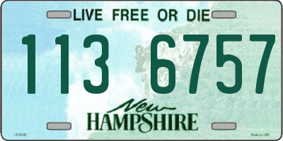 NH license plate 1136757