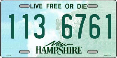 NH license plate 1136761