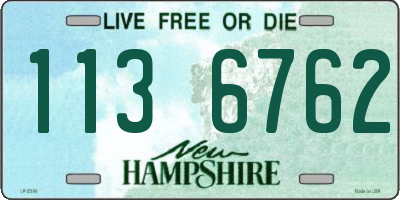 NH license plate 1136762