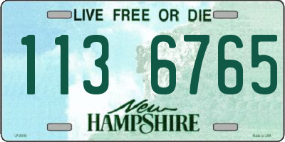 NH license plate 1136765
