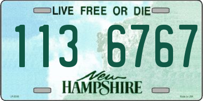 NH license plate 1136767