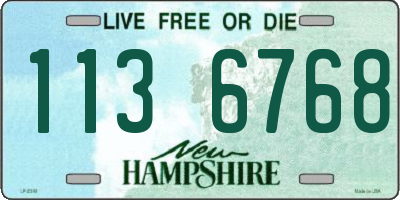 NH license plate 1136768