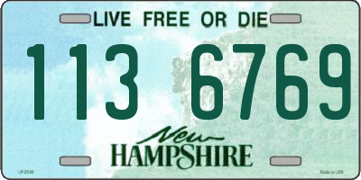 NH license plate 1136769
