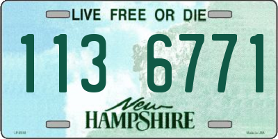 NH license plate 1136771