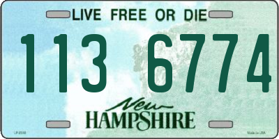 NH license plate 1136774