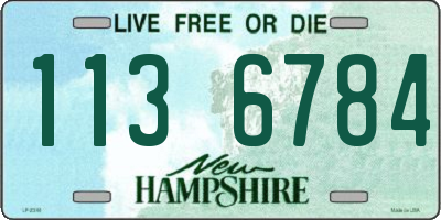 NH license plate 1136784