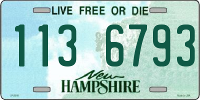 NH license plate 1136793