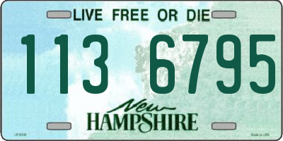NH license plate 1136795
