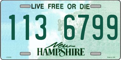 NH license plate 1136799