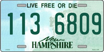NH license plate 1136809